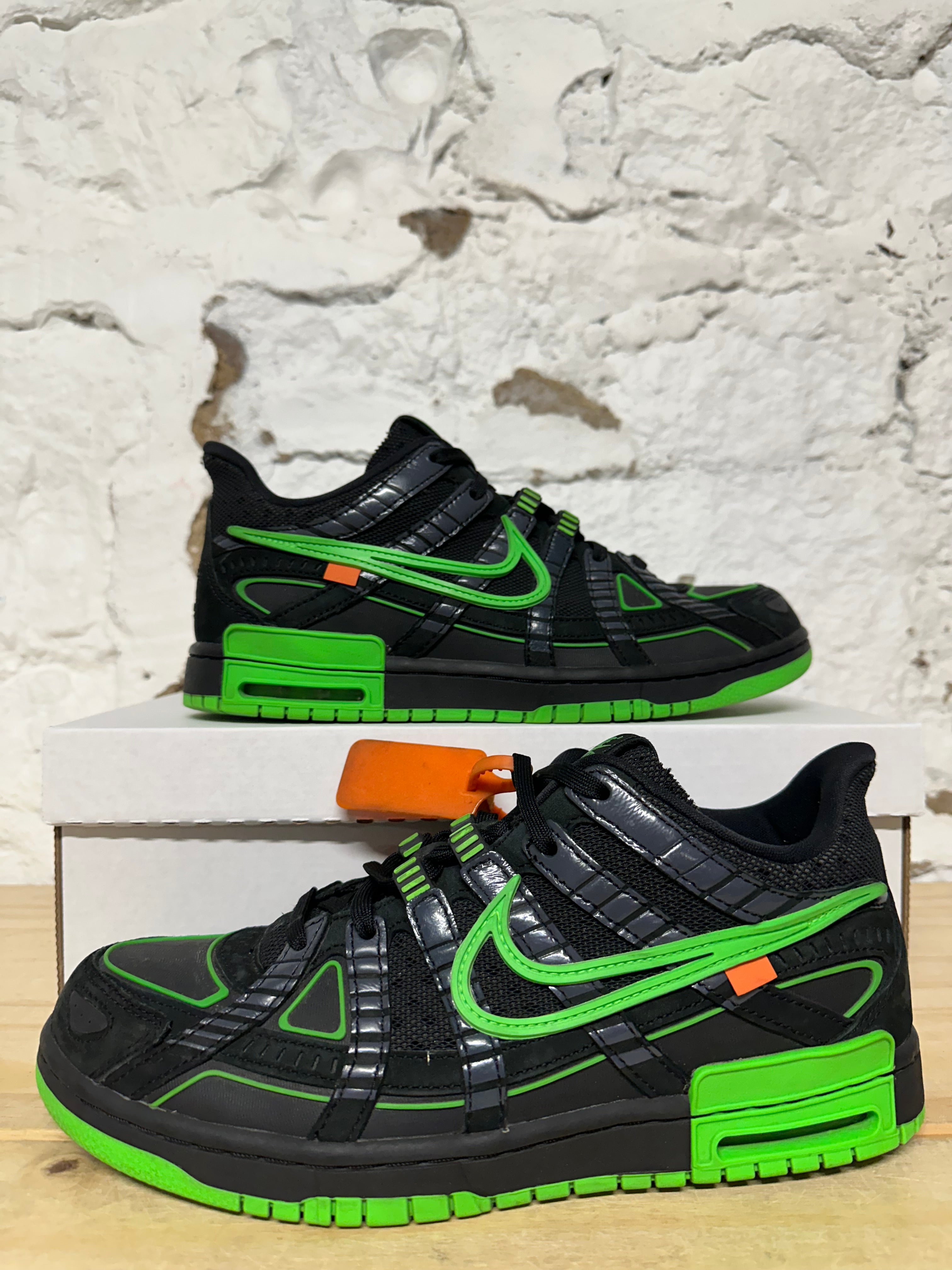 Nike Rubber Dunk Off White Green Strike Sz 9.5