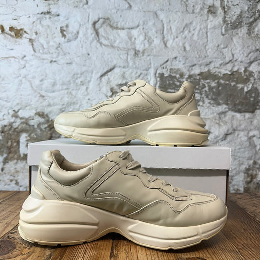 Gucci Rhyton Flash Logo Cream Sneaker Sz 8