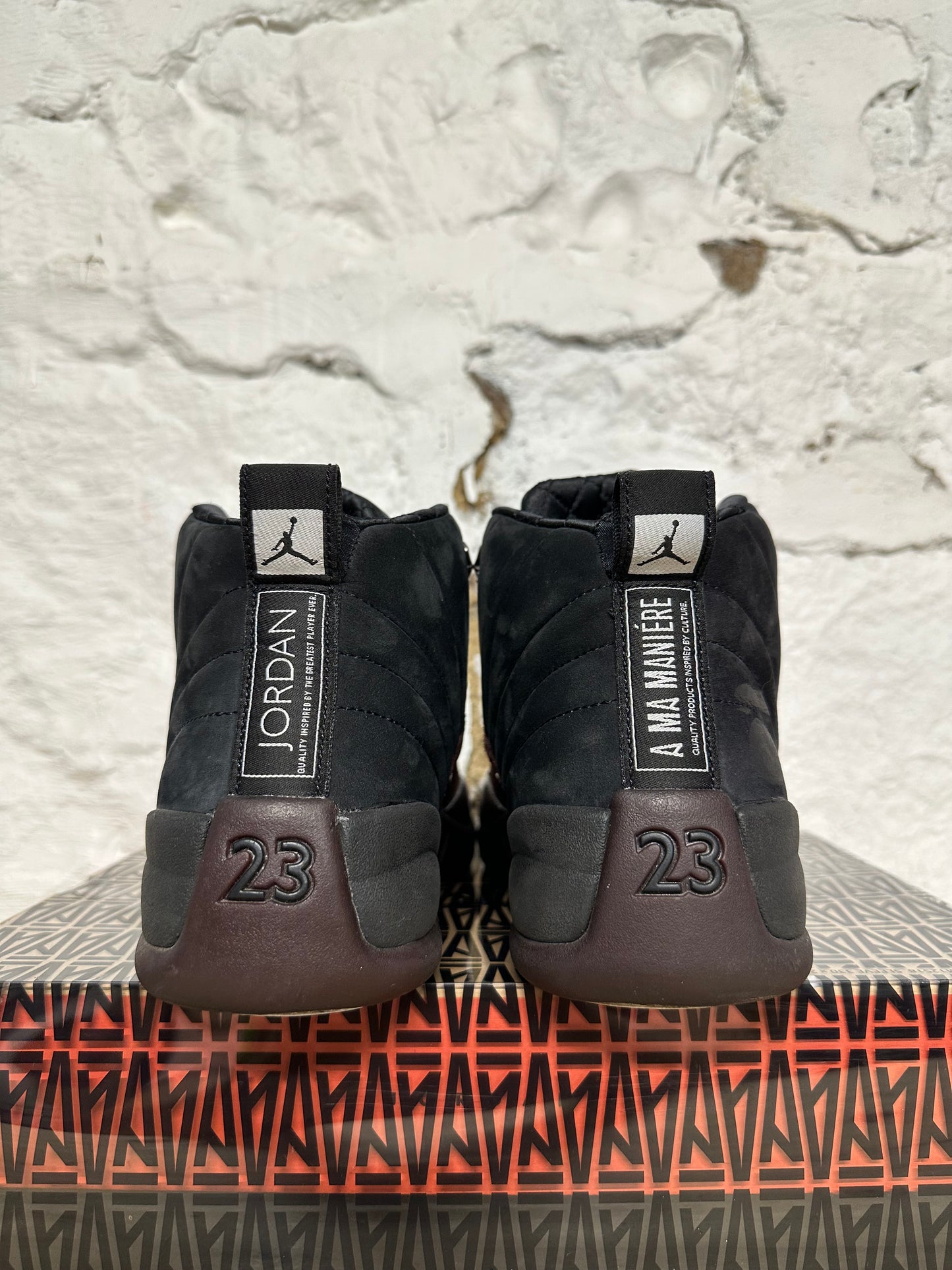 Air Jordan 12 A Ma Maniere Black Sz 9 (10.5W)