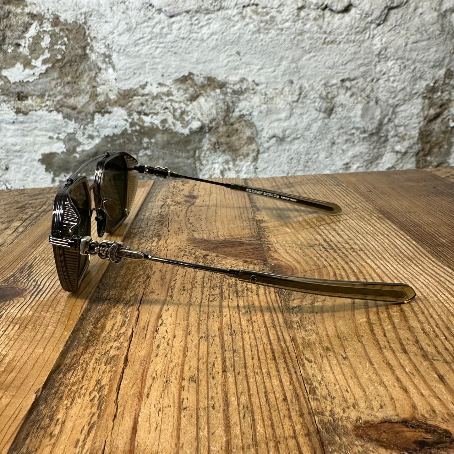 Chrome Hearts Hotation Transluscent Black Silver Sunglasses