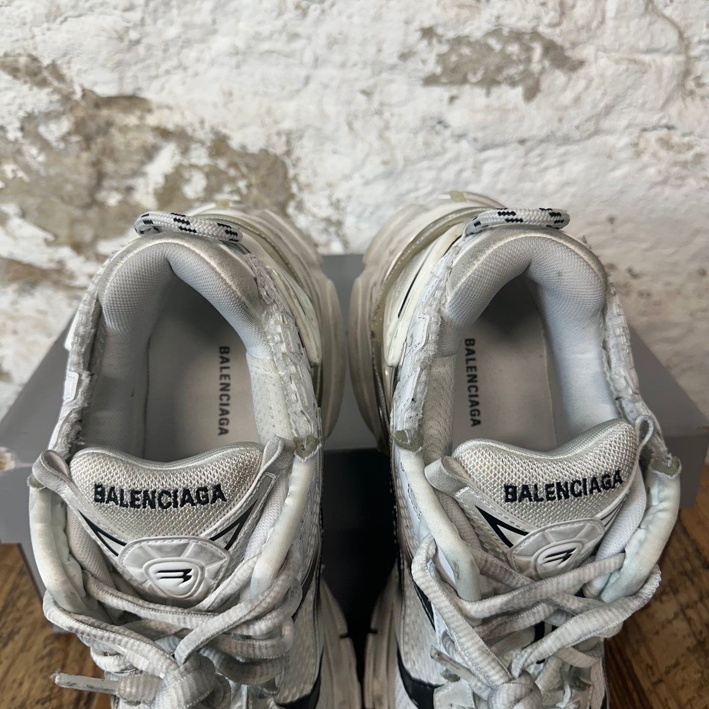 Balenciaga Runner Black Gradient White Sneaker Sz 12 (45)
