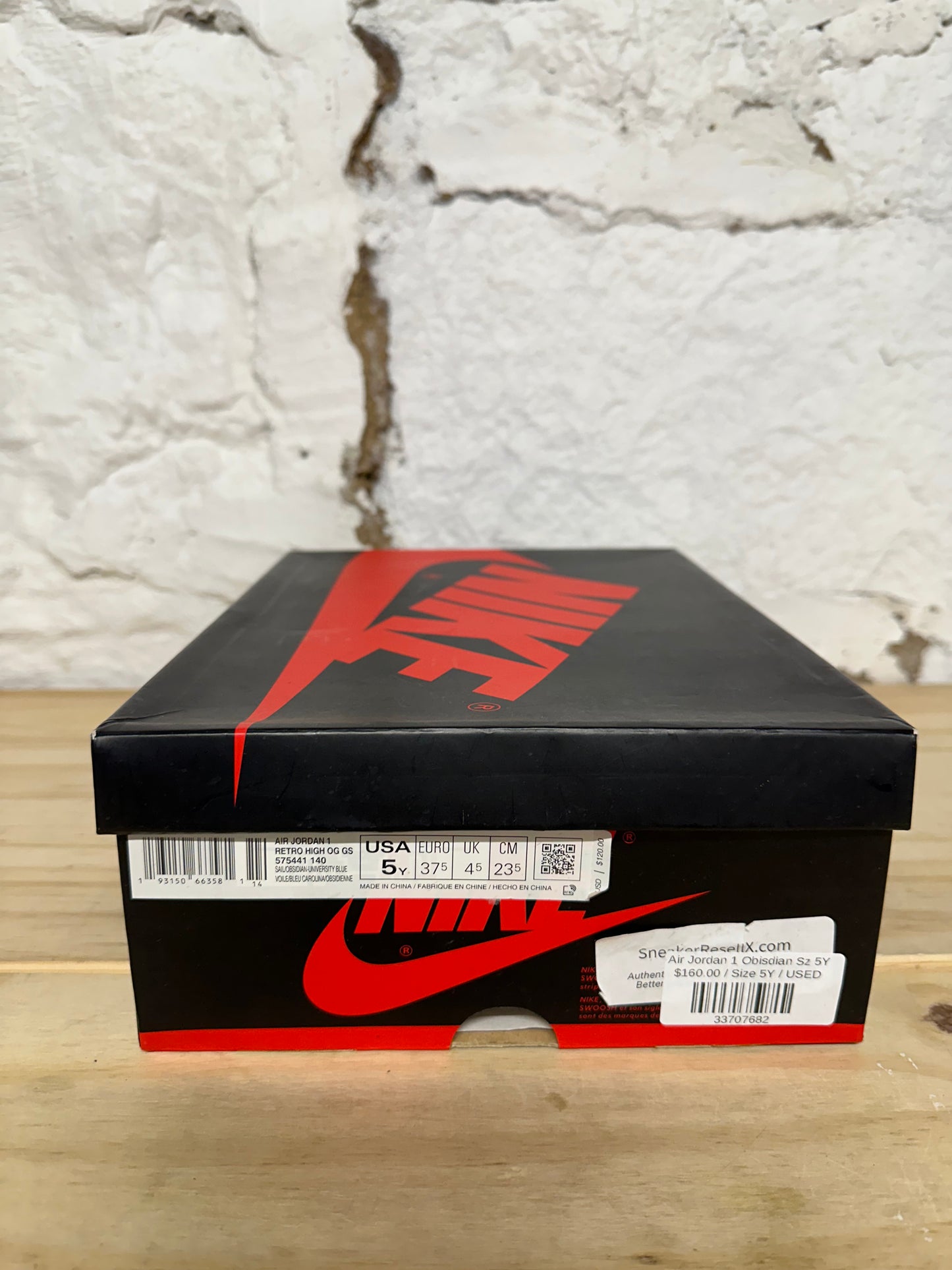 Air Jordan 1 High Obsidian Sz 5Y