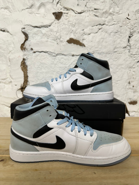 Air Jordan 1 Mid Ice Blue Sz 9