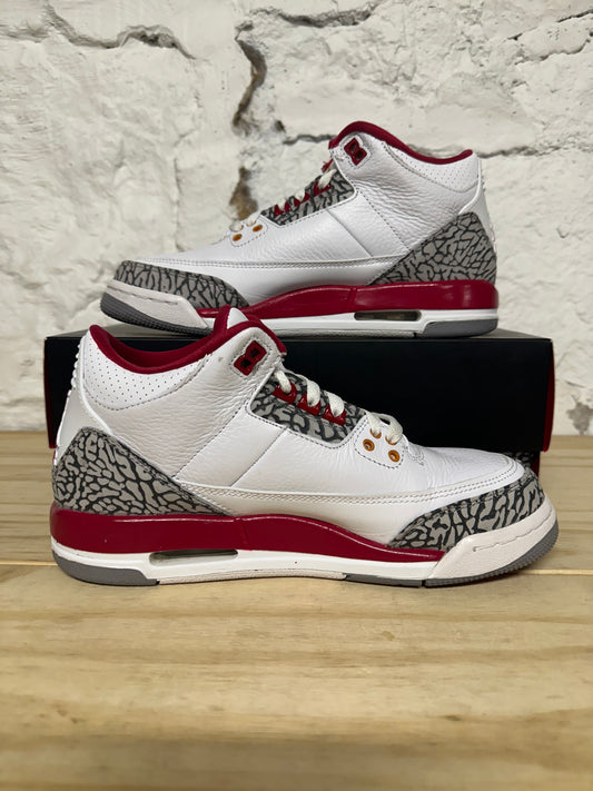 Air Jordan 3 Cardinal Sz 7Y