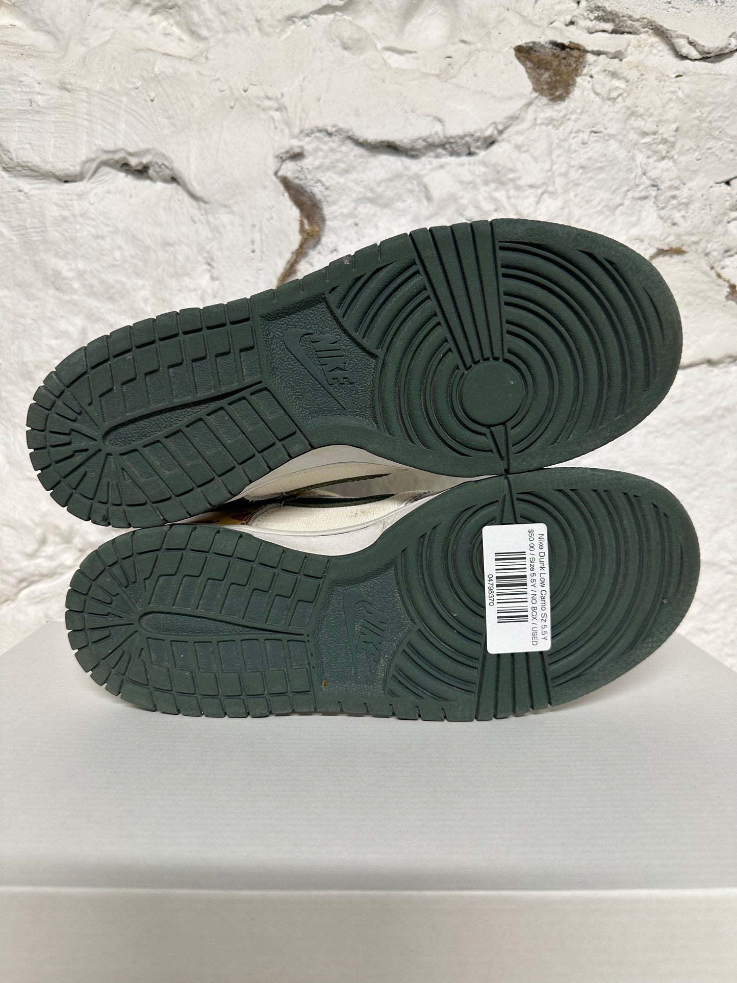 Nike Dunk Low Sail Multi-Camo Sz 5.5Y