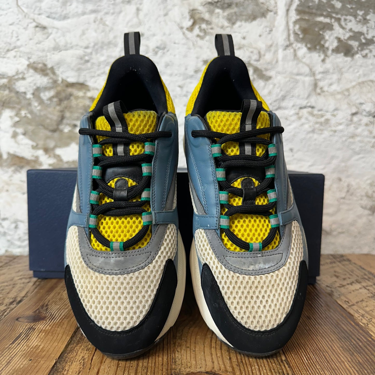 Dior B22 Blue Yellow White Sneaker Sz 8 (41)