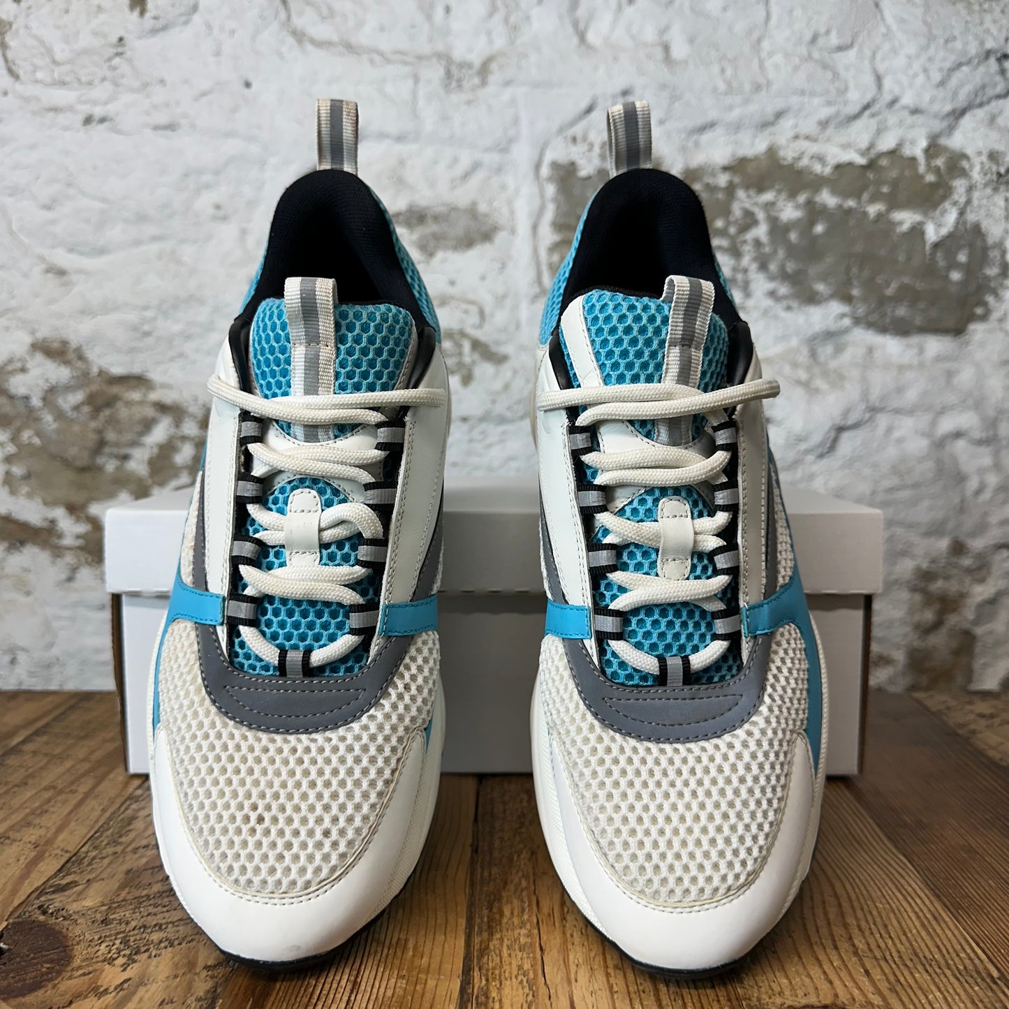 Dior B22 Teal Blue Grey White Sneaker Sz 10 (43)