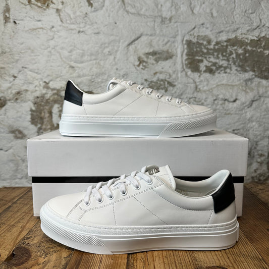 Givenchy Black Tab City Sport White Sneaker Sz 8 (41) DS