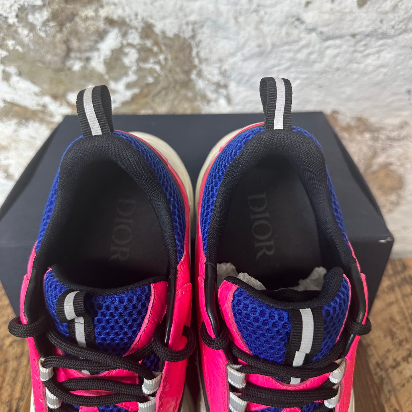 Dior B22 Croc Pink Blue White Sneaker Sz 12 (45)