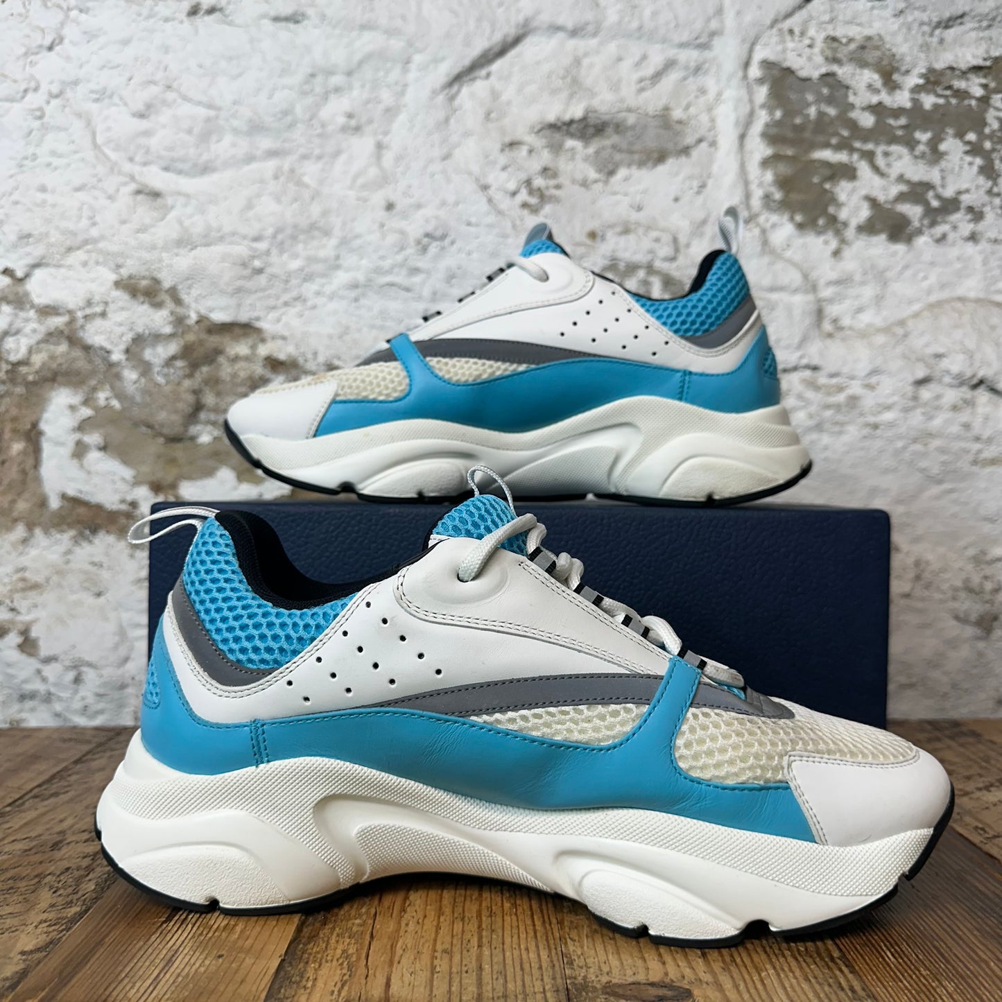 Dior B22 Teal Blue White Gray Sneaker 9 (42)