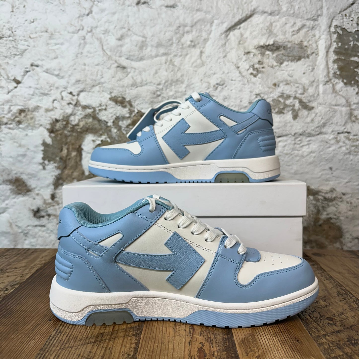 Off-White Out Of Office Ice Blue White Sneaker Sz 7 (40) DS
