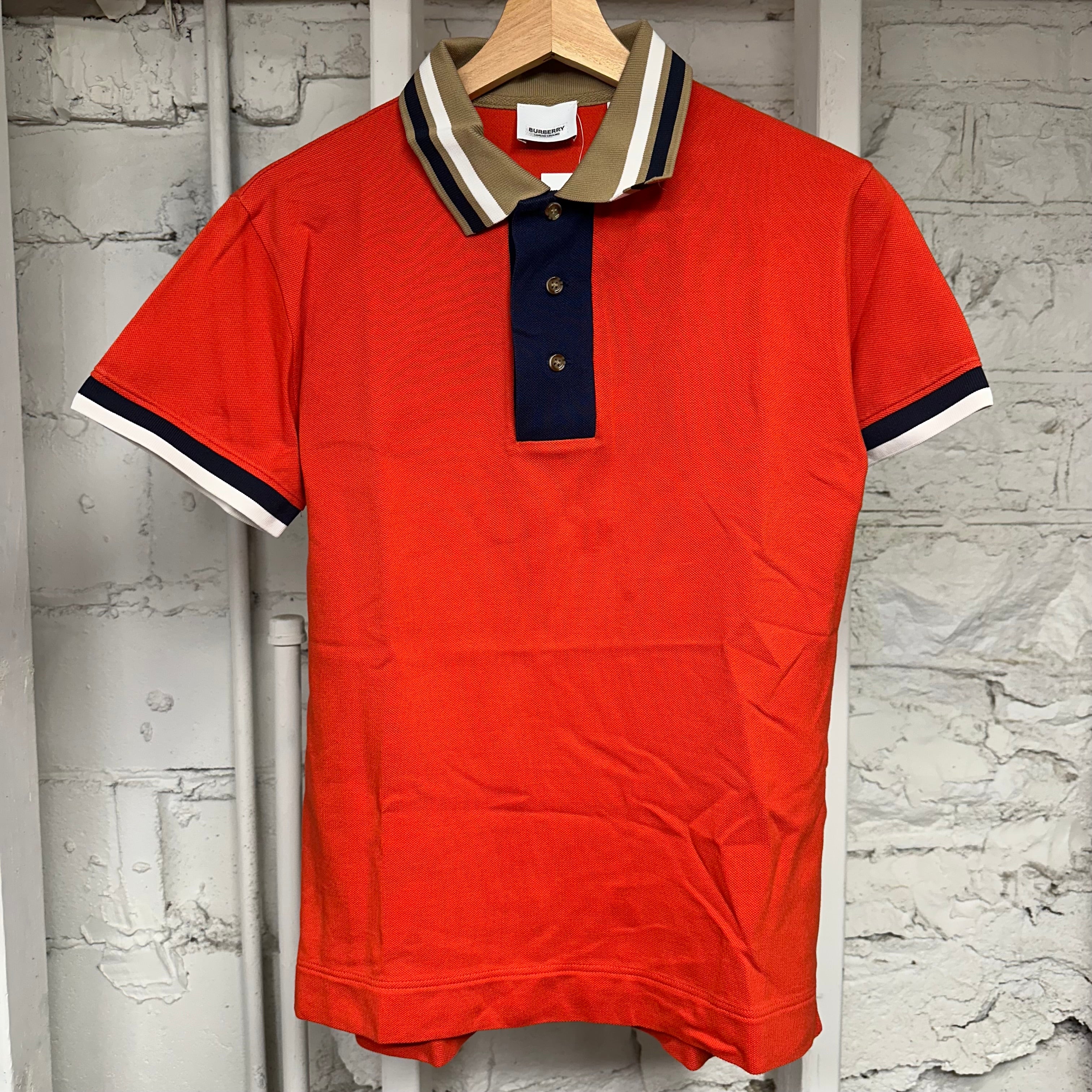 Burberry Orange Polo Shirt Sz XXS