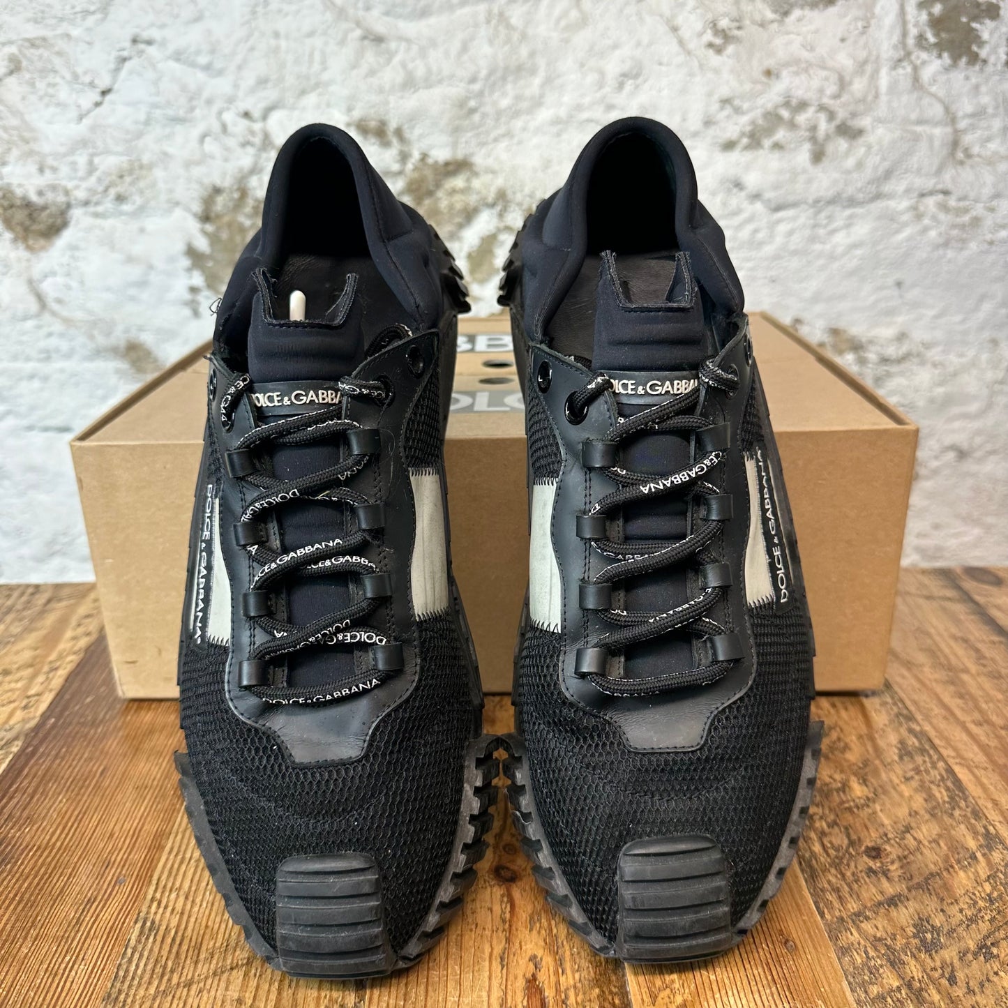 Dolce Gabbana NS1 Triple Black Sneaker Sz 13 (46)
