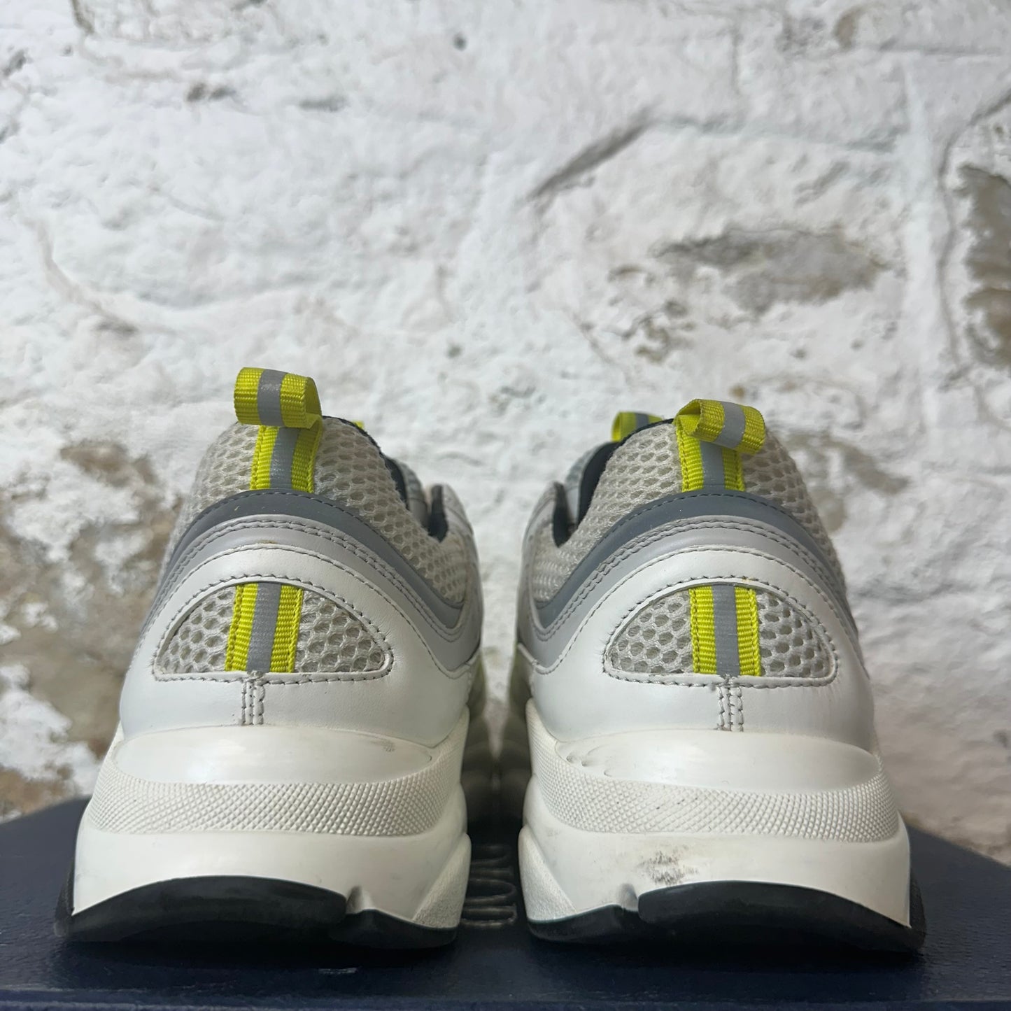 Dior B22 Grey White Yellow Sneaker Sz 11 (44)