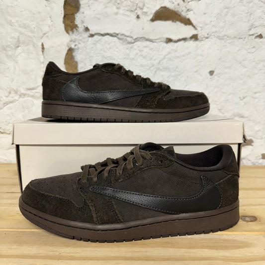 Air Jordan 1 Low Travis Scott Velvet Brown Sz 8