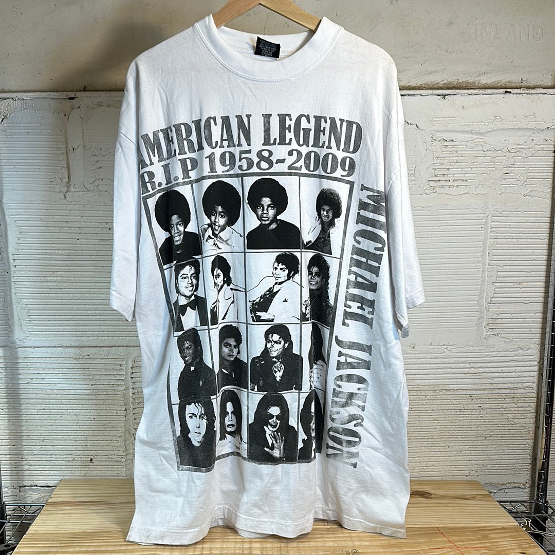Michael Jackson American Legend White Tee Sz 2XL