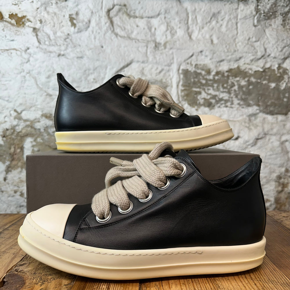 Rick Owens Jumbo Lace Black Milk Sneaker Sz 12 (45)