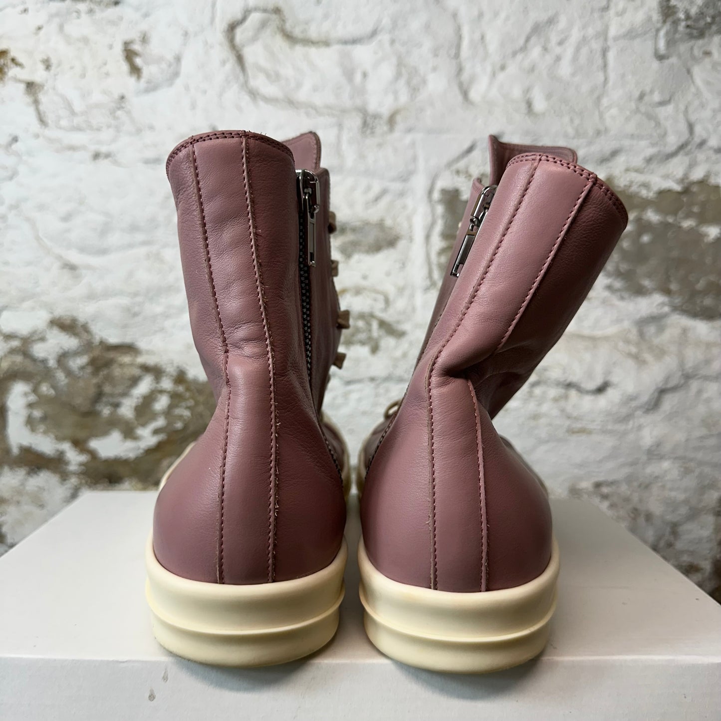 Rick Owens High Dusty Pink Milk Sneaker Sz 10 (43)