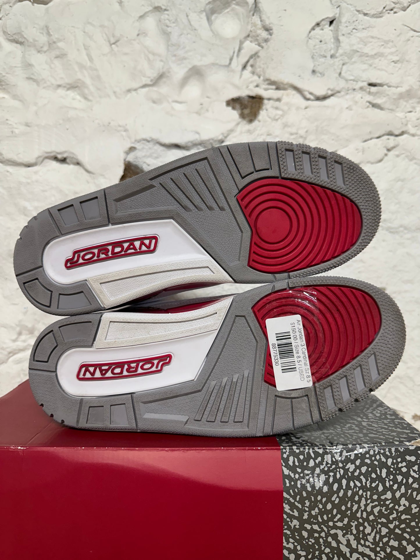 Air Jordan 3 Cardinal Sz 8.5