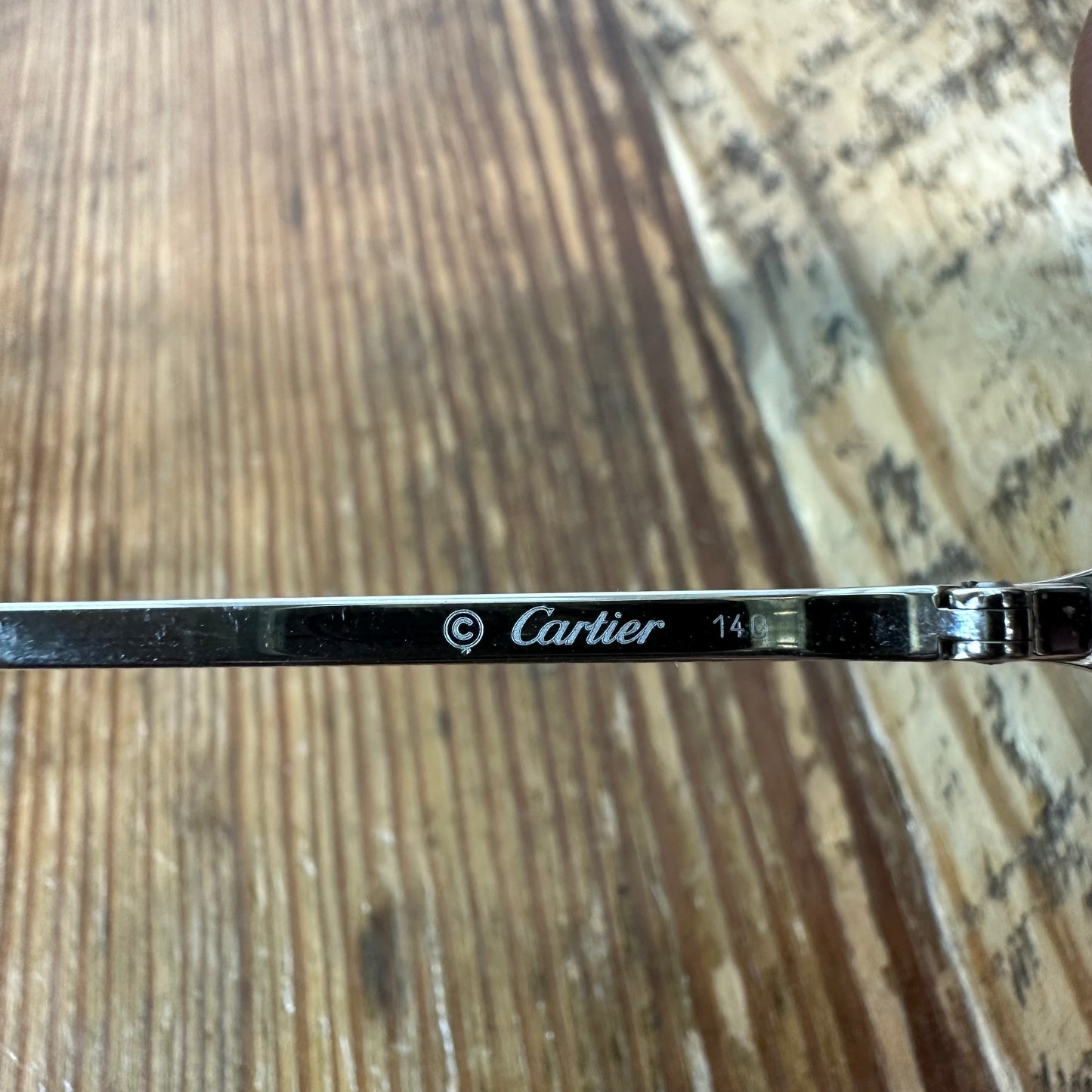 Cartier Gunmetal Gradient Sunglasses W/ Box