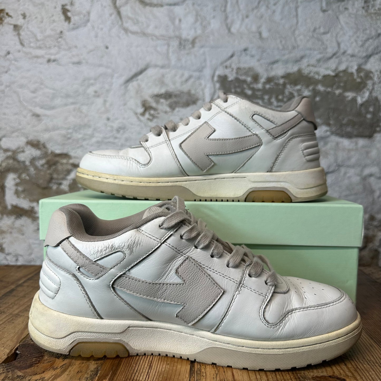 Off-White Out Of Office Beige White Sneaker Sz 9 (42)
