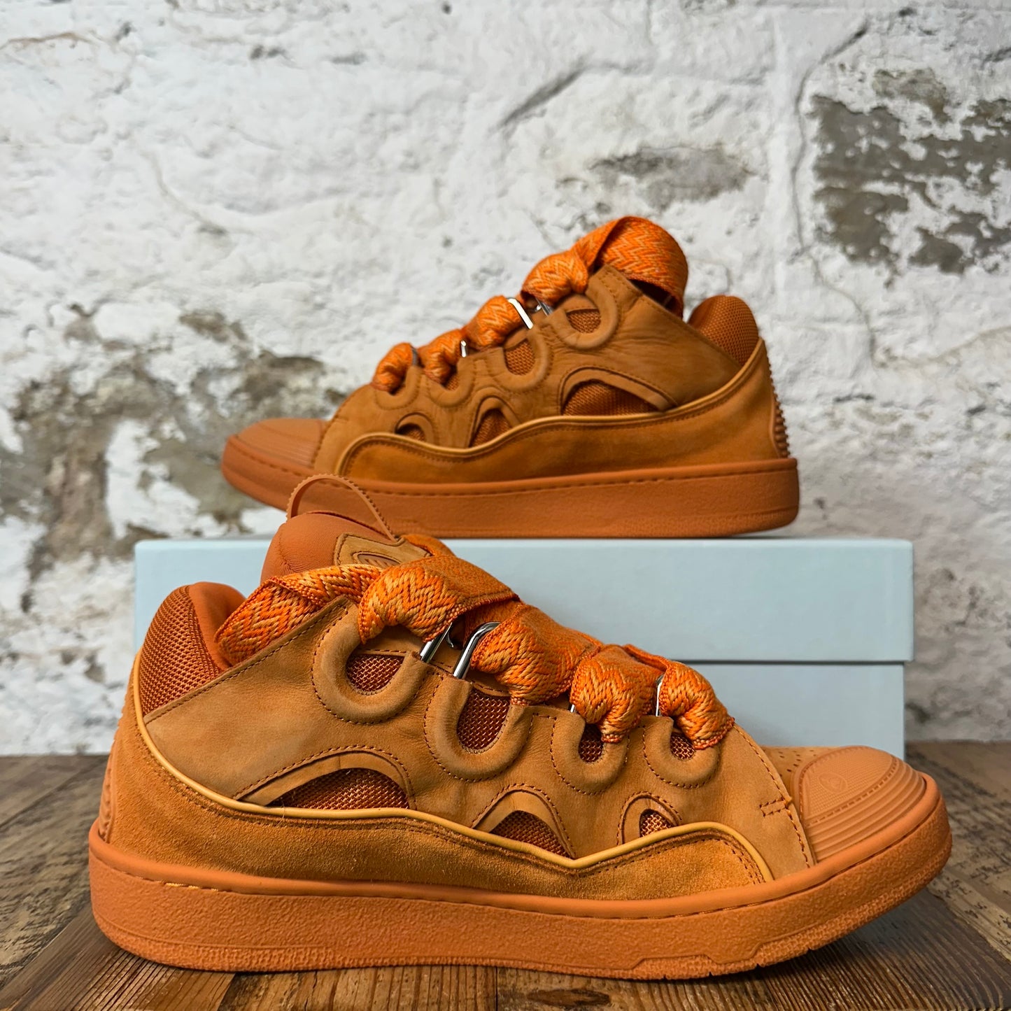 Lanvin Curb Triple Orange Sneaker