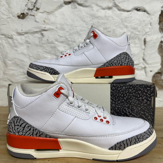 Air Jordan 3 Georgia Peach Sz 8.5 (10W)