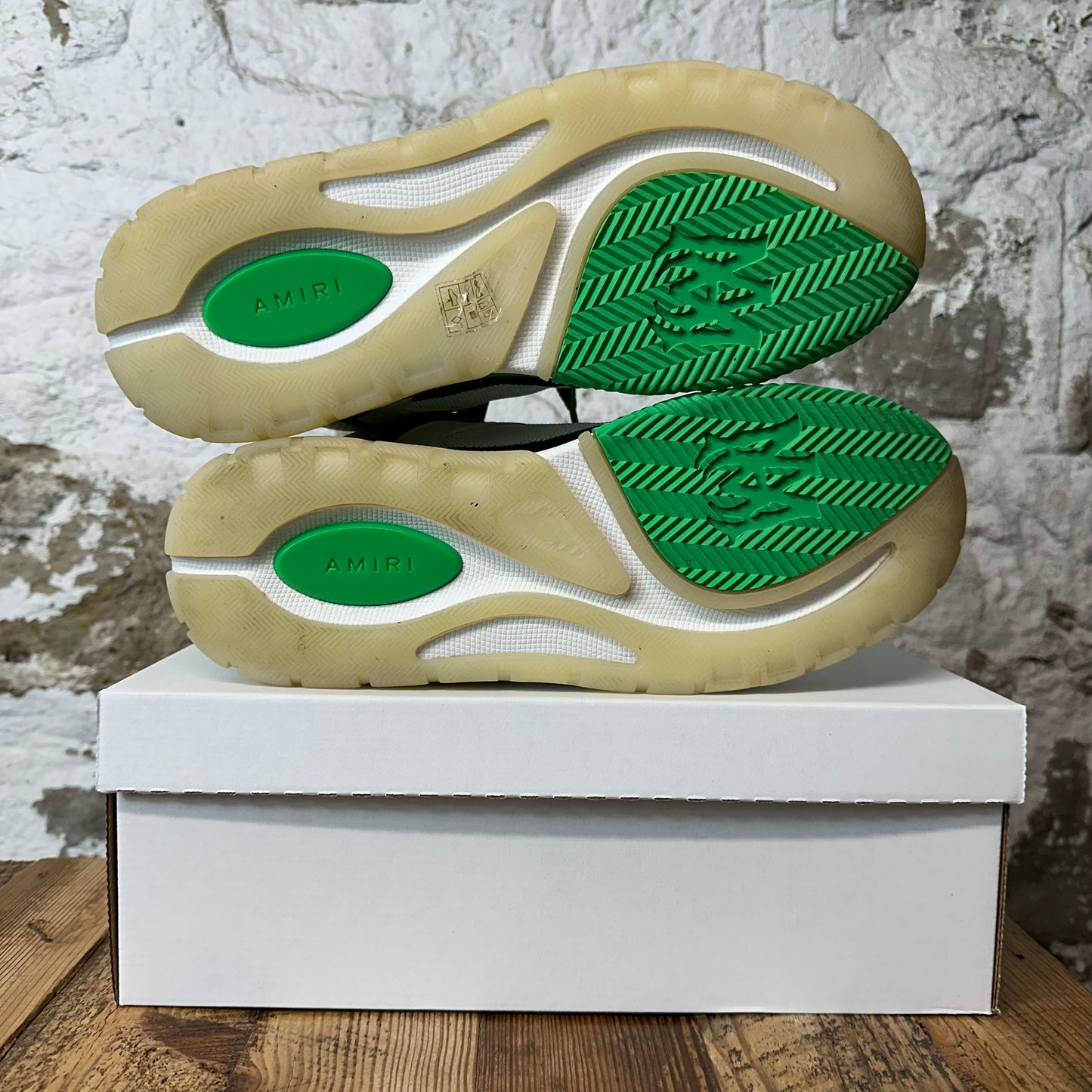 Amiri MA-1 Green White Cream Sneaker Sz 13 (46)