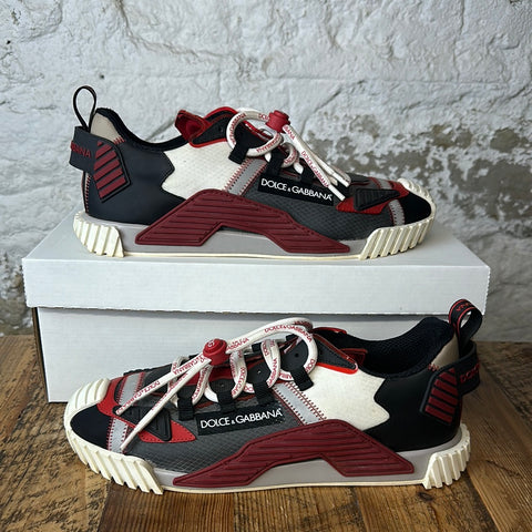 Dolce Gabbana Black Red White Sneaker Sz 10 (43) No Box