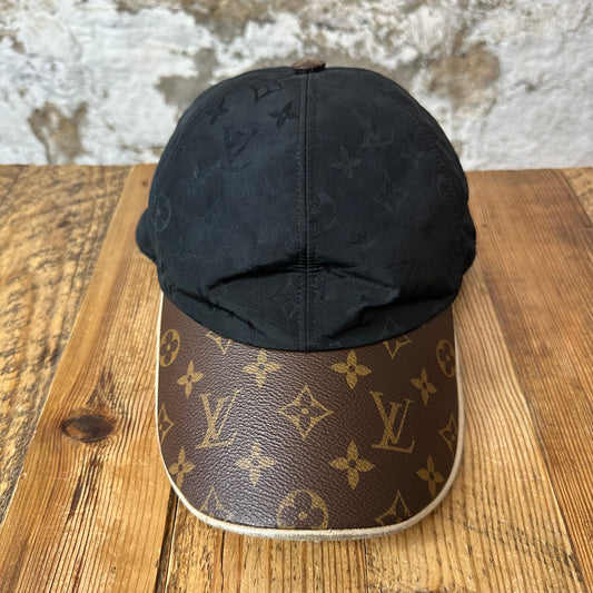 Louis Vuitton Black Brown Monogram Hat Sz L