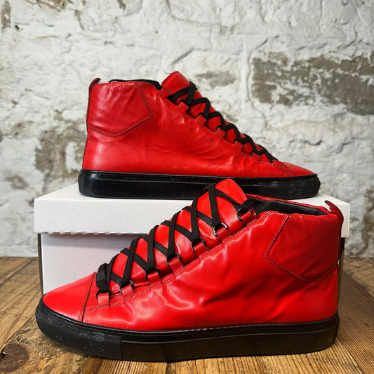 Balenciaga Arena Red Patent Black Sneaker Sz 10 (43)