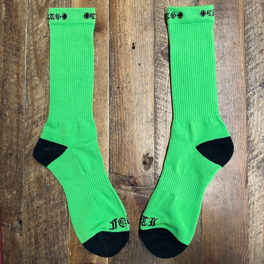 Chrome Hearts Foti Green Socks DS