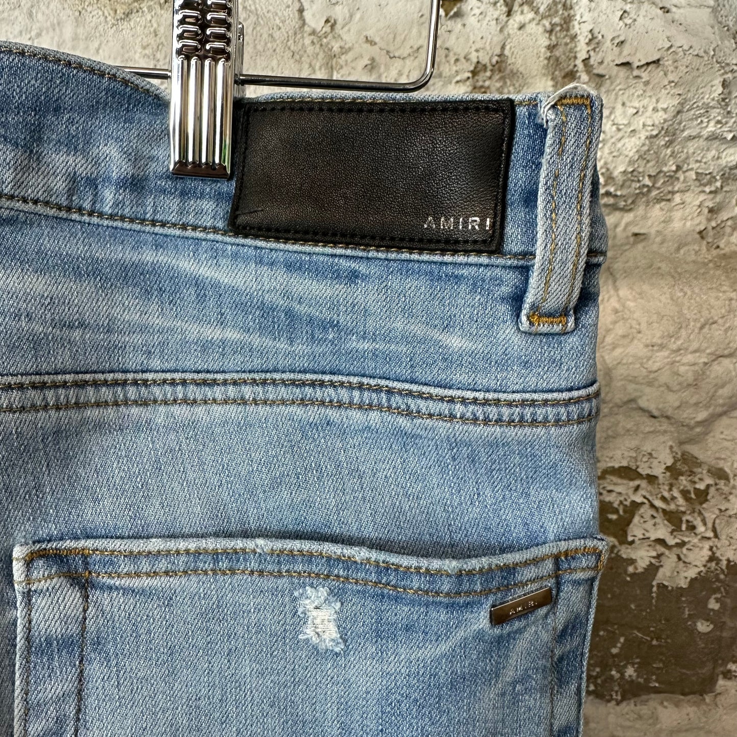 Amiri Plain Lightwash Blue Denim Jeans Sz 31