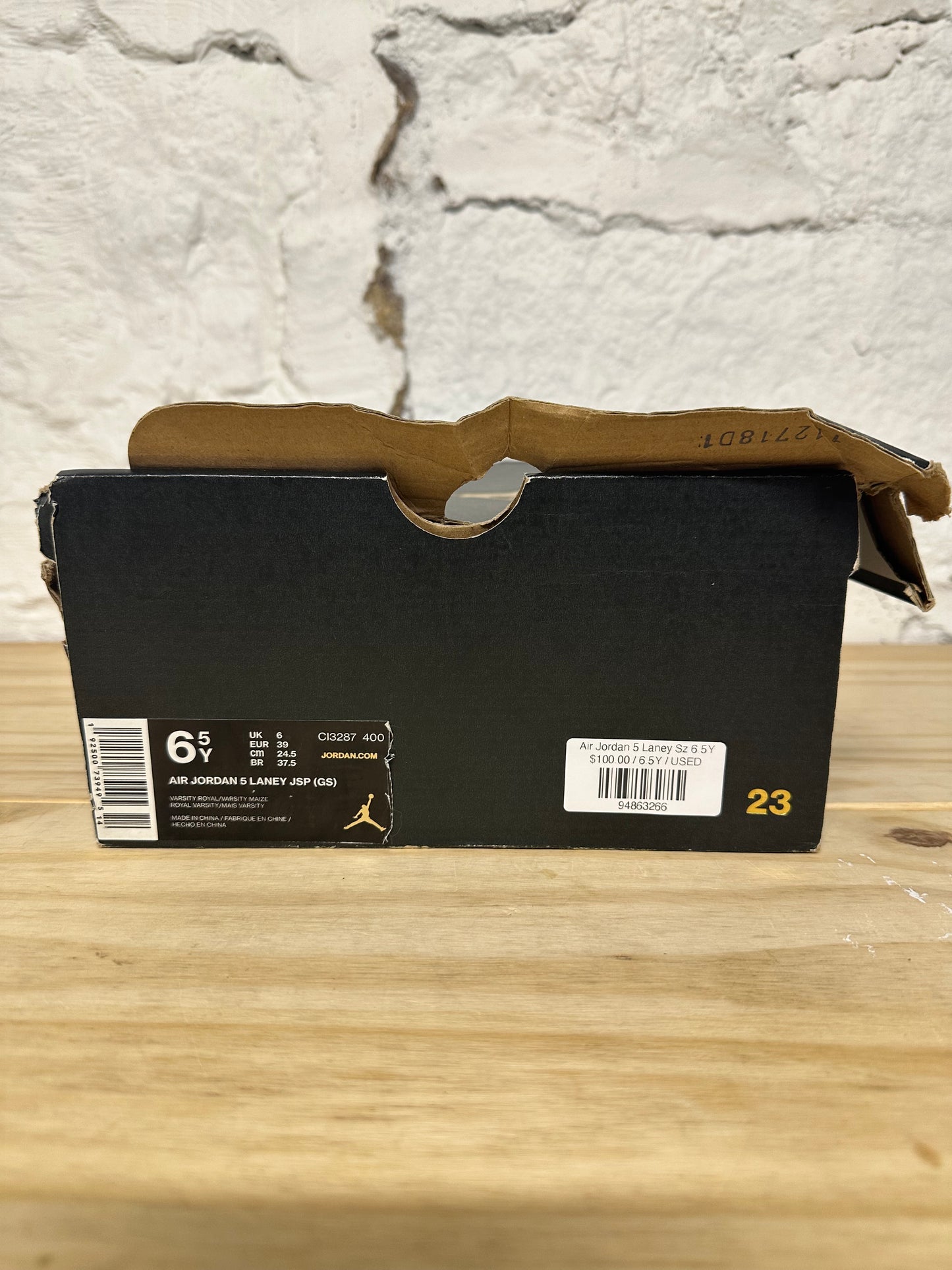 Air Jordan 5 Laney Varsity Royal Sz 6.5Y