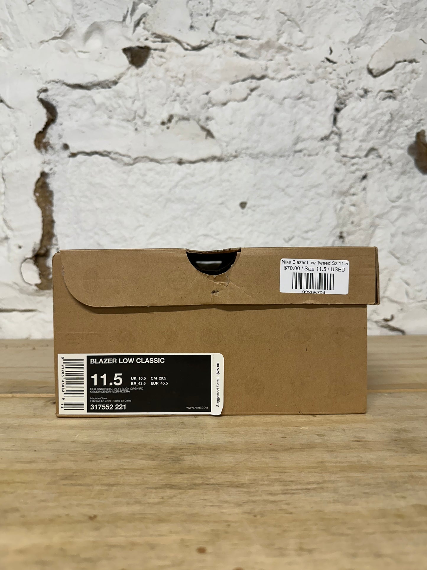 Nike Blazer Low Tweed Sz 11.5