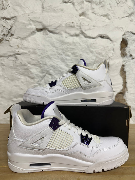 Air Jordan 4 Metallic Purple Sz 6Y DS