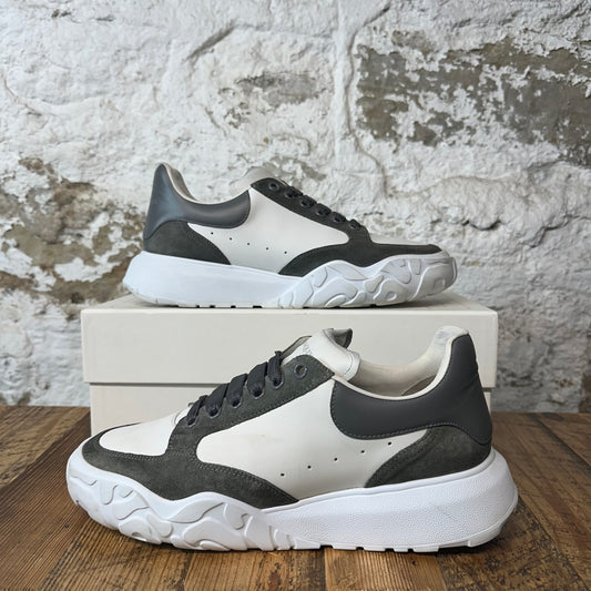 Alexander Mcqueen Gray Tab Nappa Joey White Sneaker Sz 10 (43)