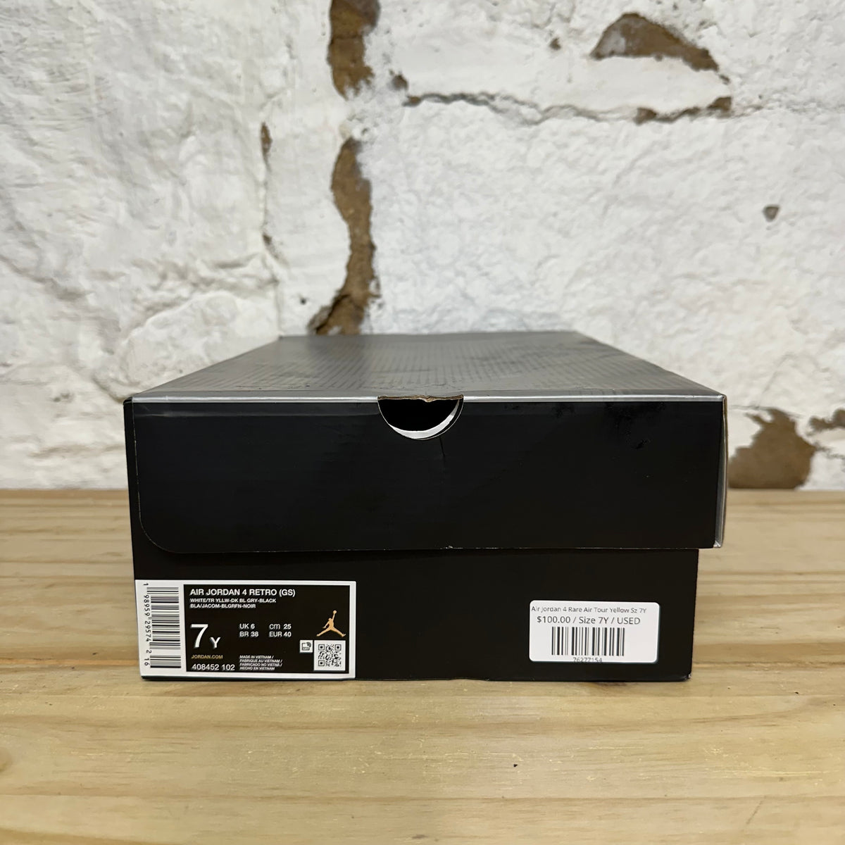 Air Jordan 4 Rare Air Tour Yellow Sz 7Y