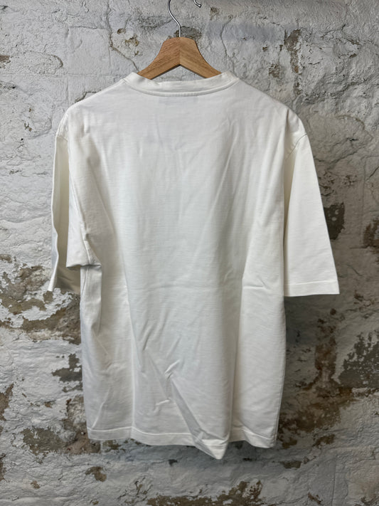 Dolce Black Square White T-shirt Sz S