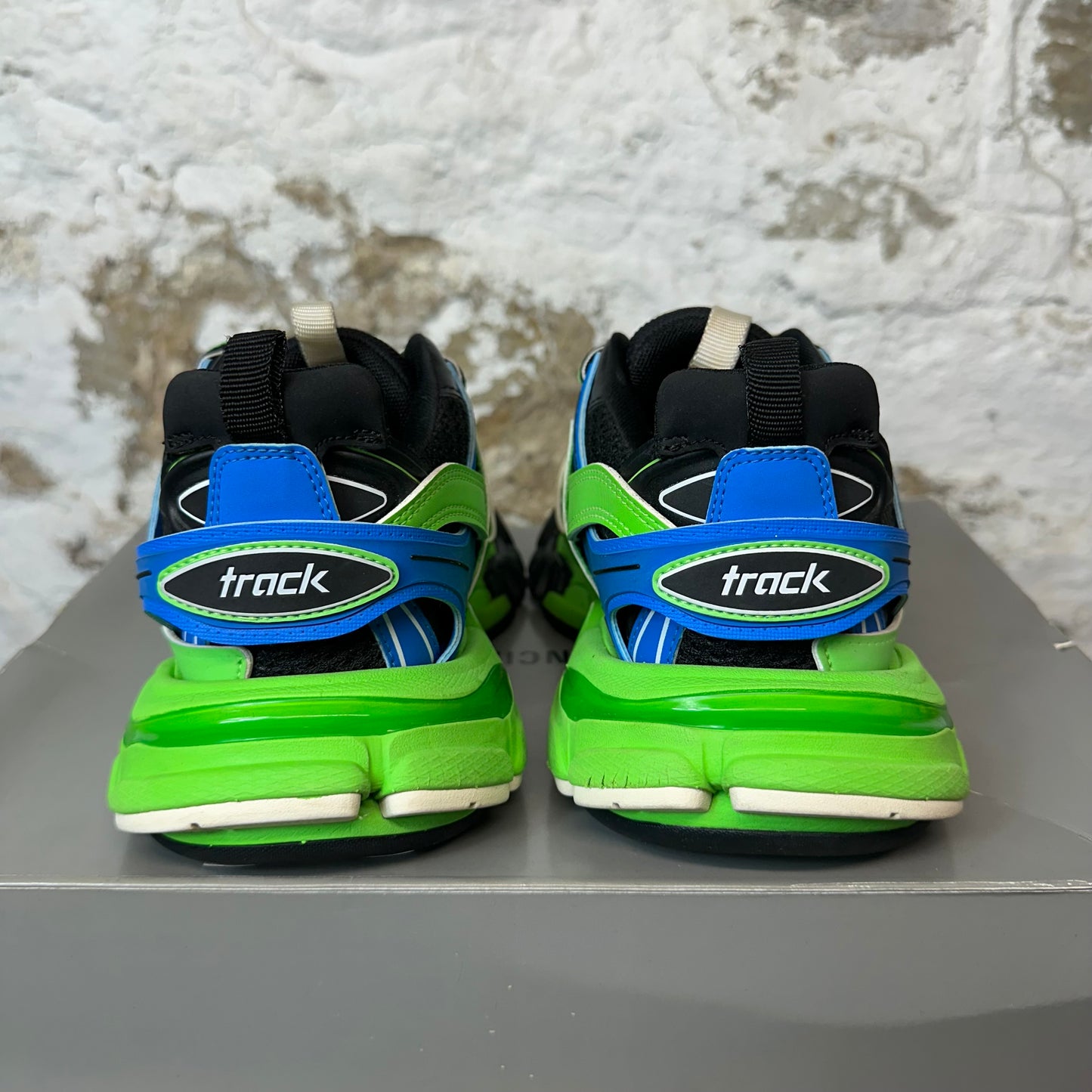 Balenciaga Track Runner Green Blue Sneaker Sz 5 (37)