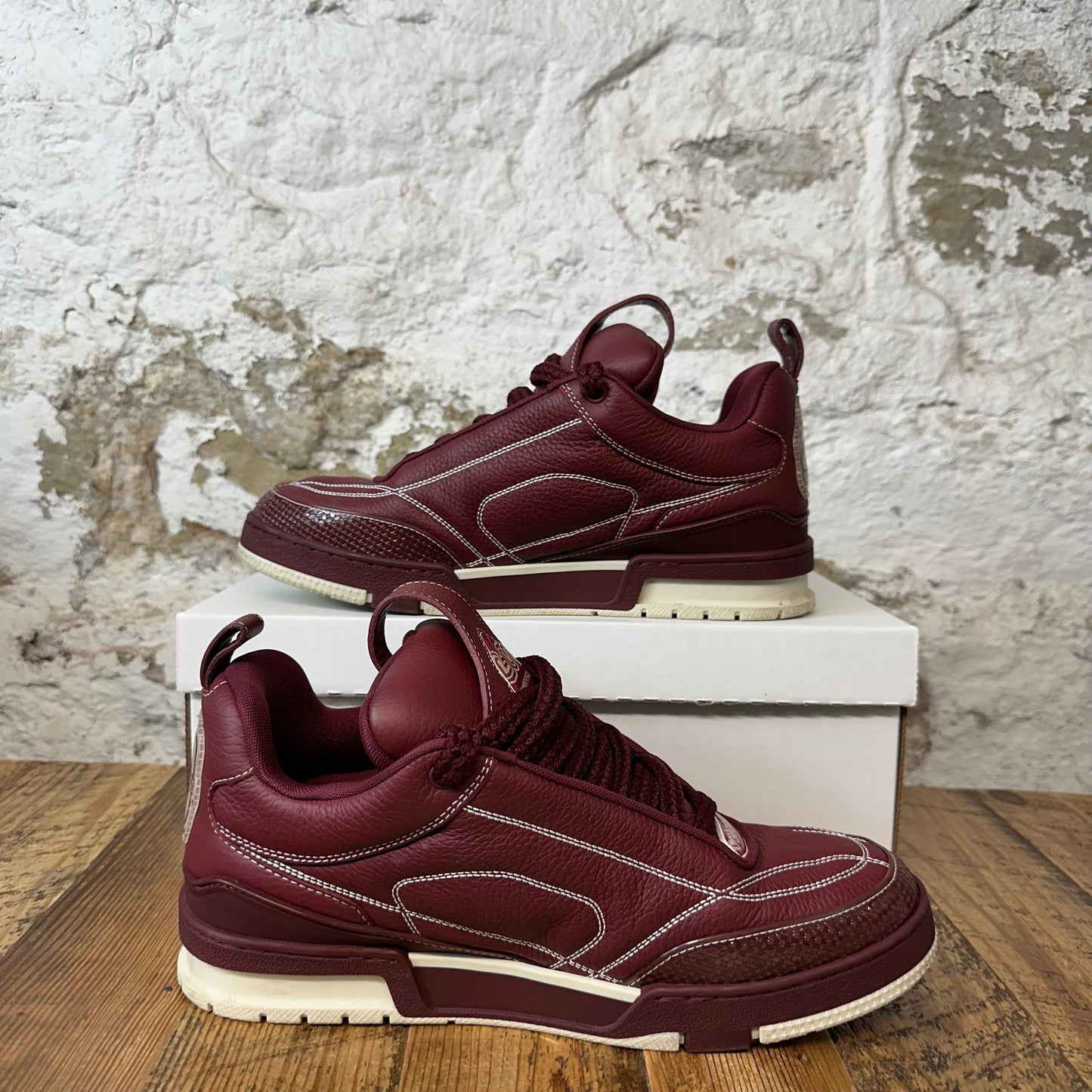 Louis Vuitton Maroon Skate Sneaker Sz 10 (8.5LV) No Box