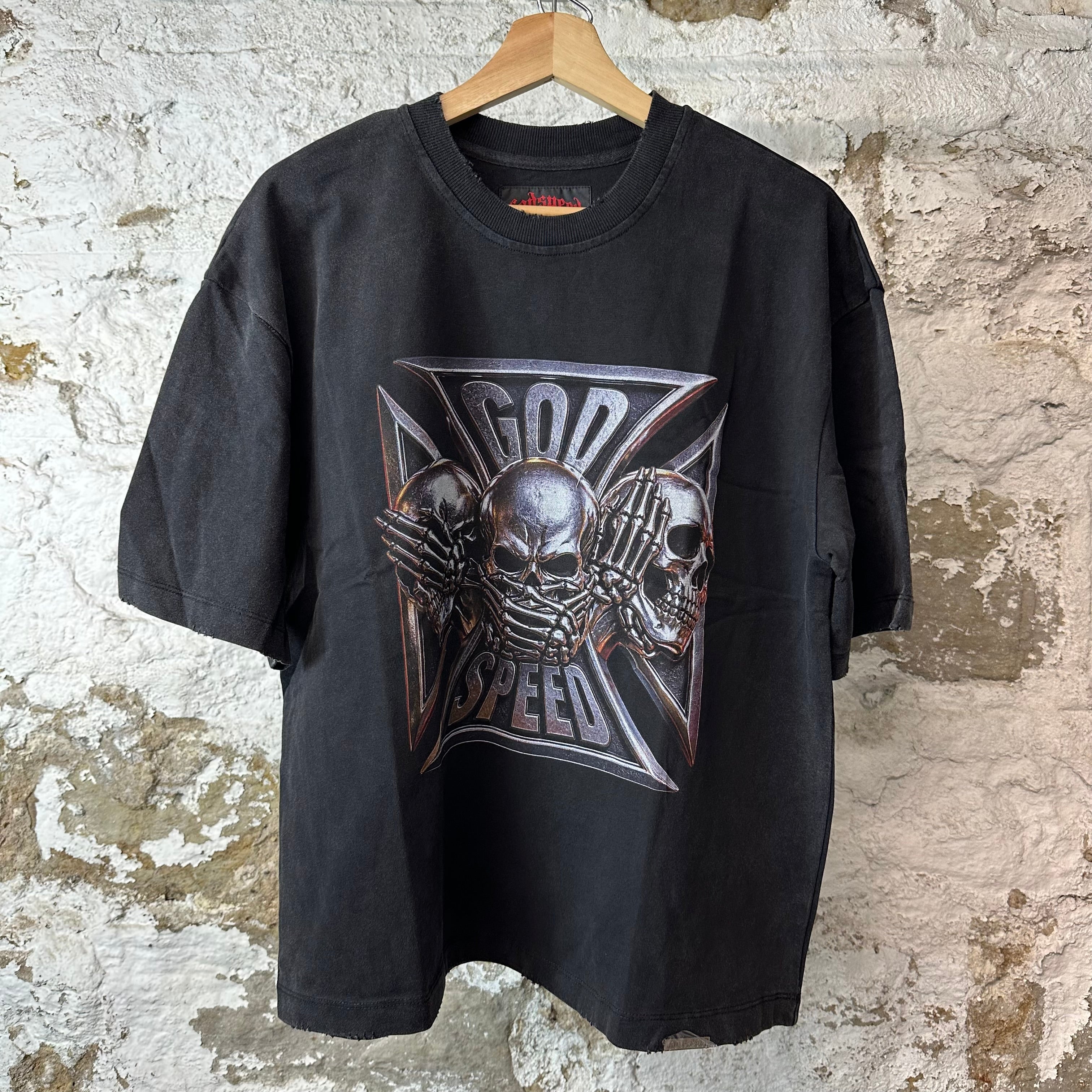 Godspeed Omerta Black T-Shirt NEW