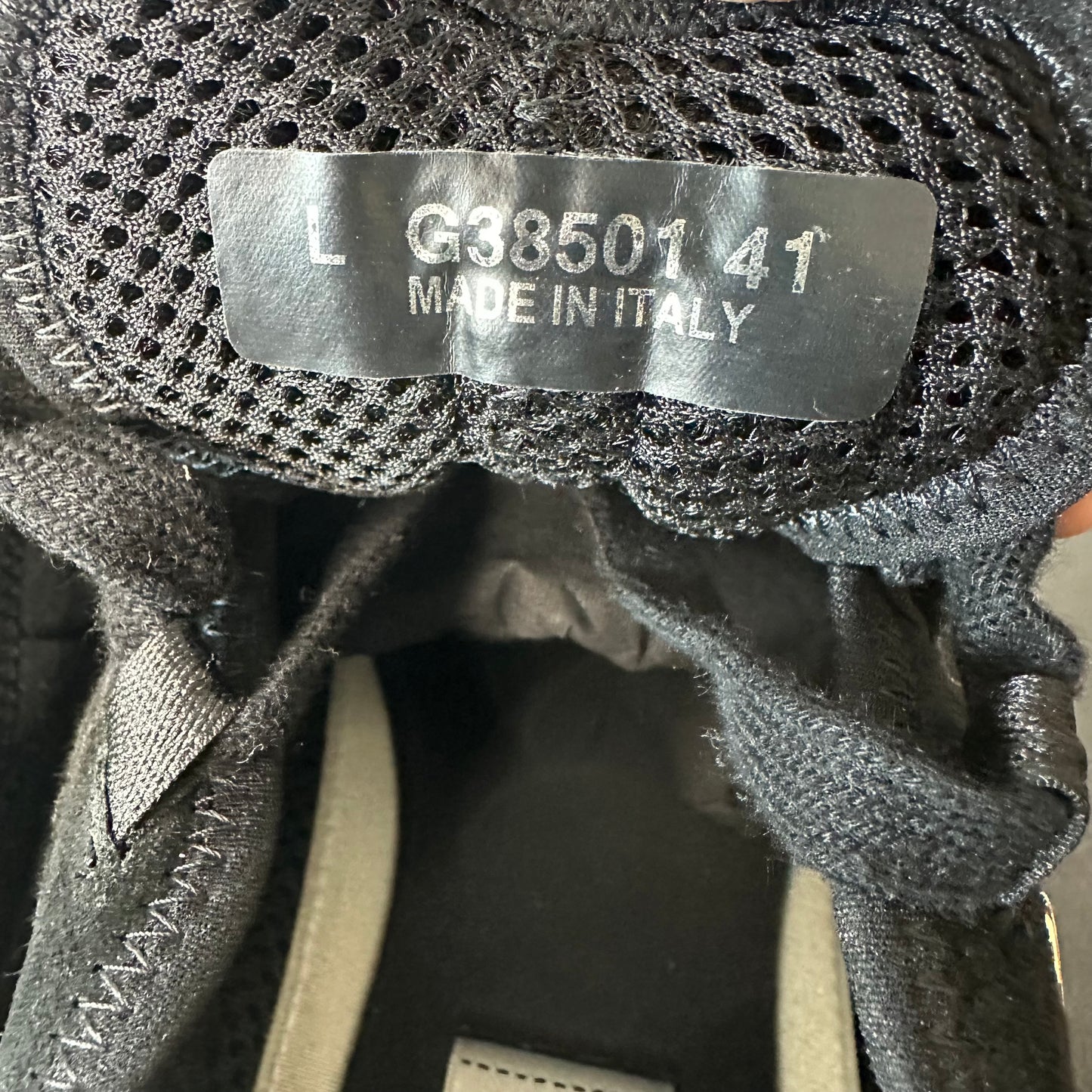 Chanel Silver CC Triple Black Trainer Sneaker Sz 8 (41)