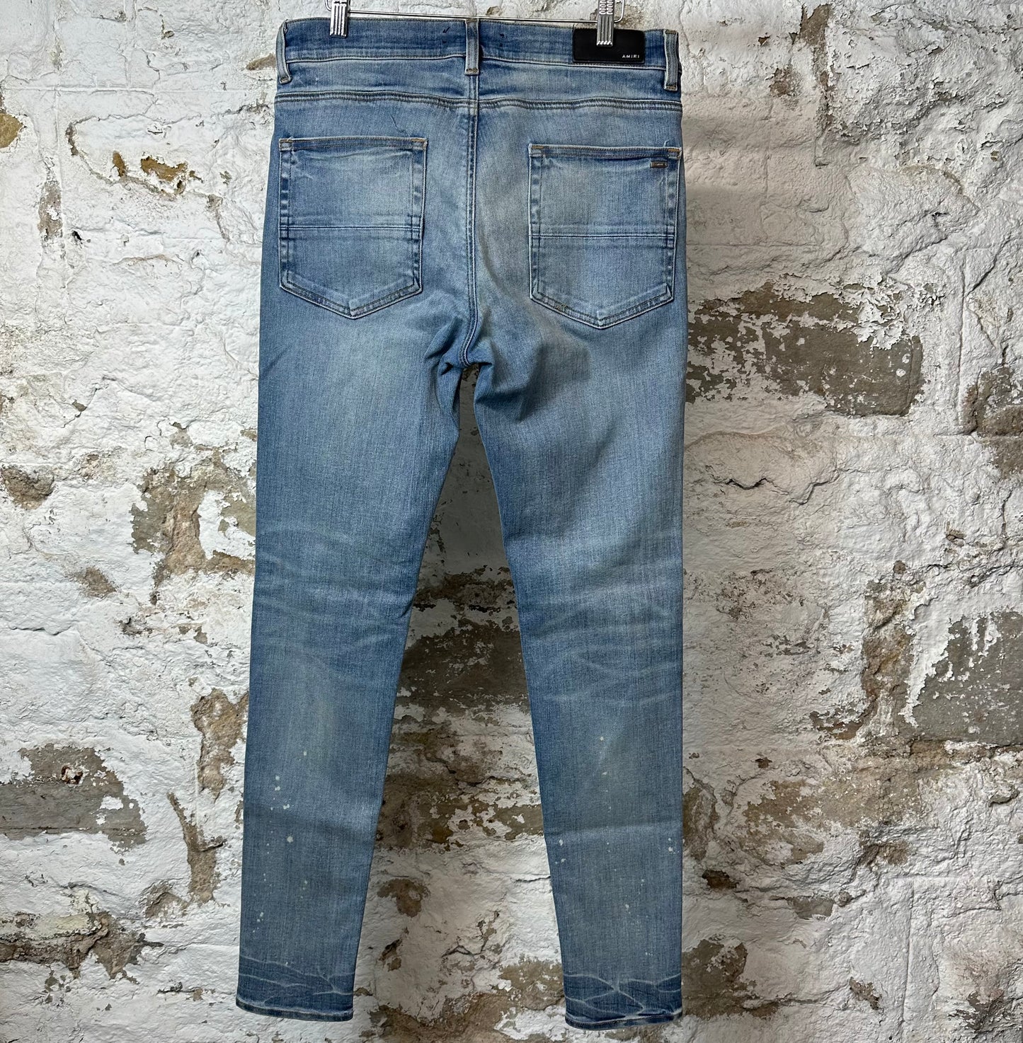 Amiri Plain Blue Denim Jeans Sz 34