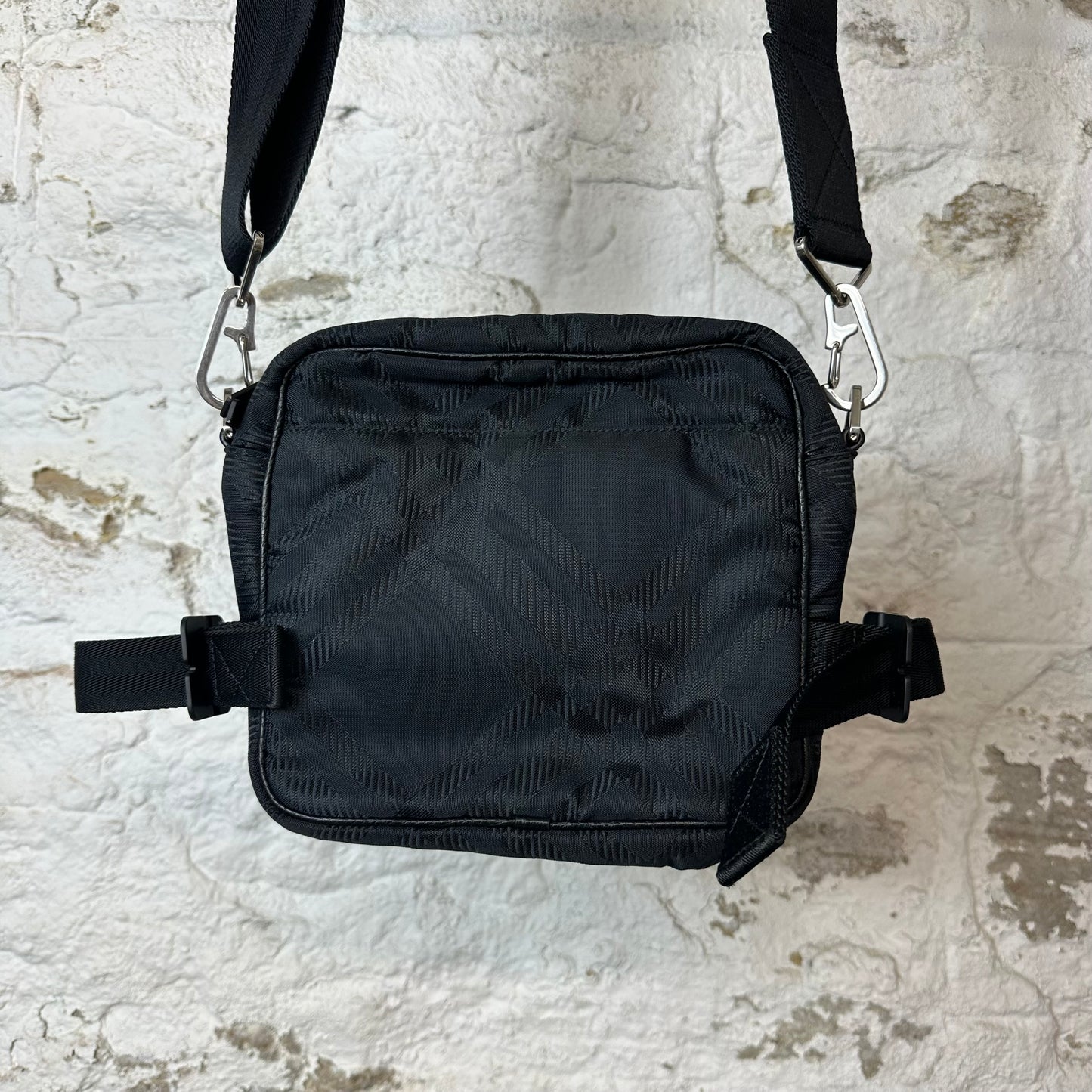 Burberry Black Jacquard Pocket Crossbody Bag