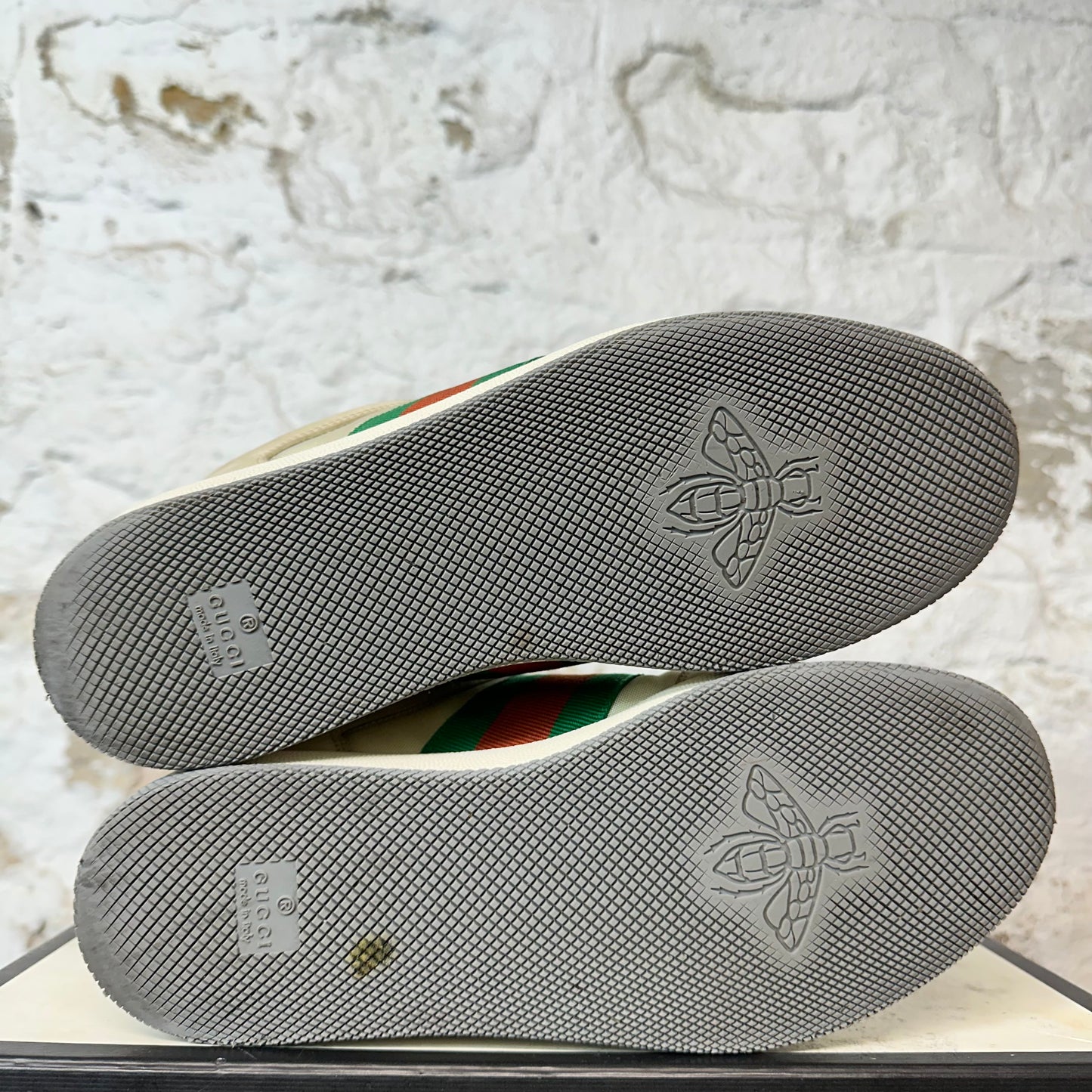 Gucci Screener Beige Cream Sneaker Sz 7