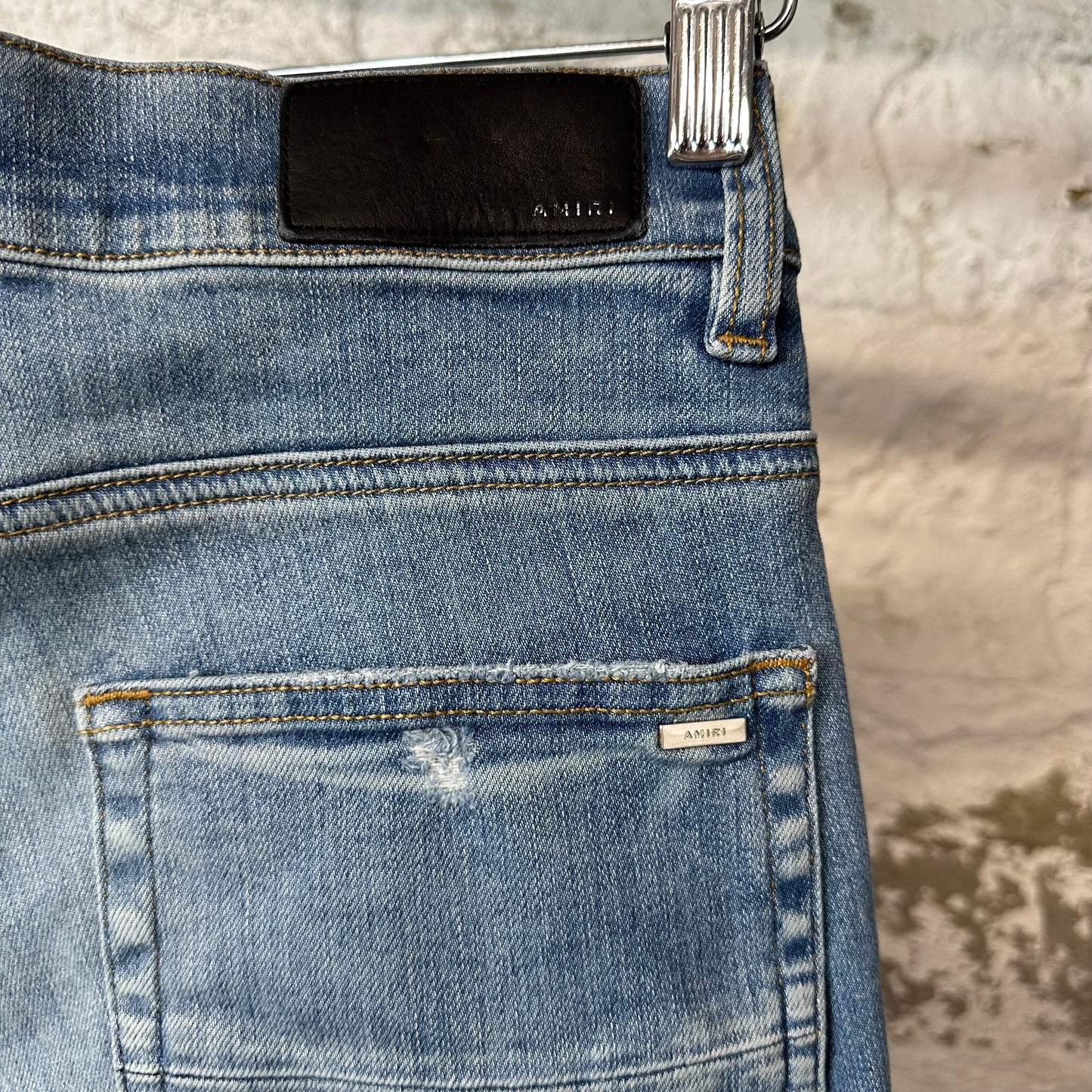 Amiri MX1 Blue Tie Dye Blue Denim Jeans Sz 30