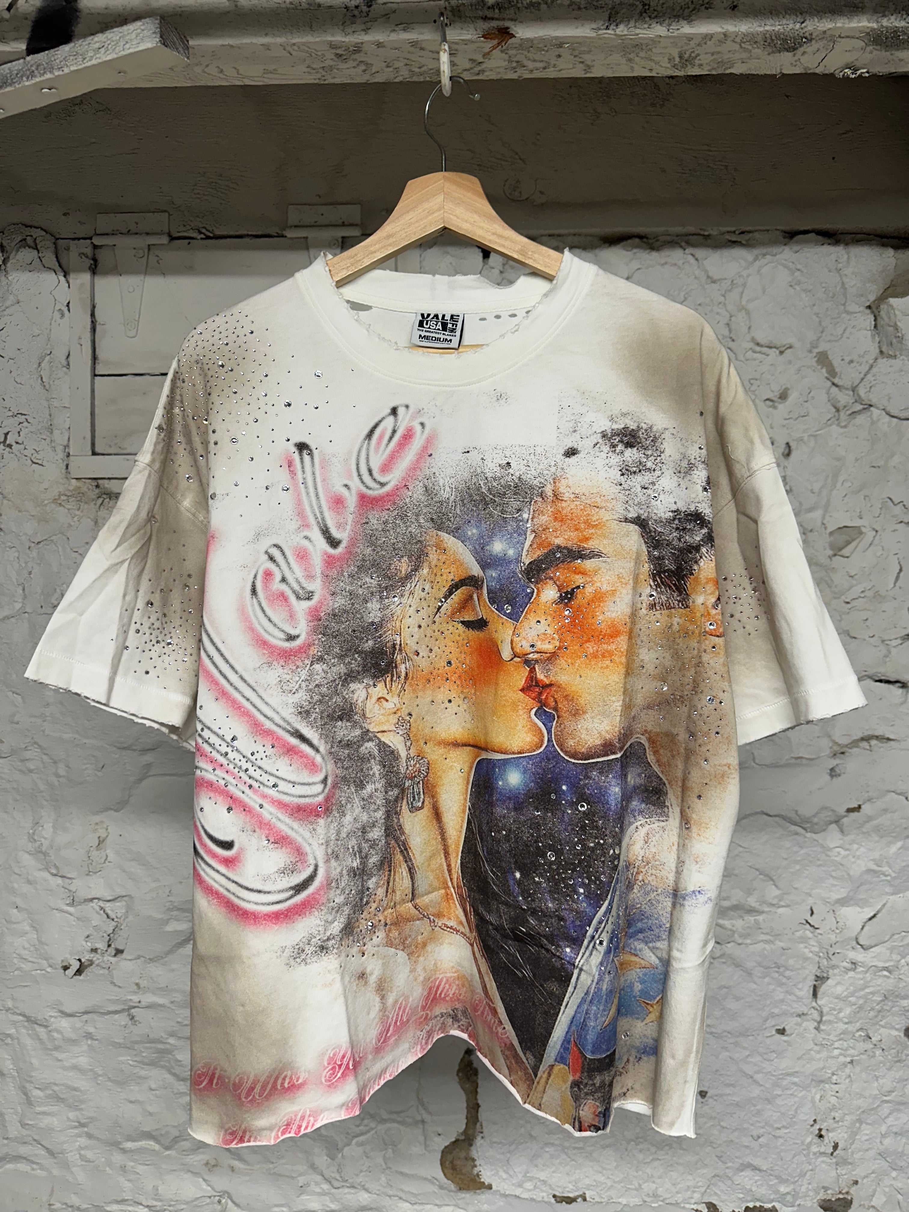 Vale Superman Kiss T-shirt White Sz M