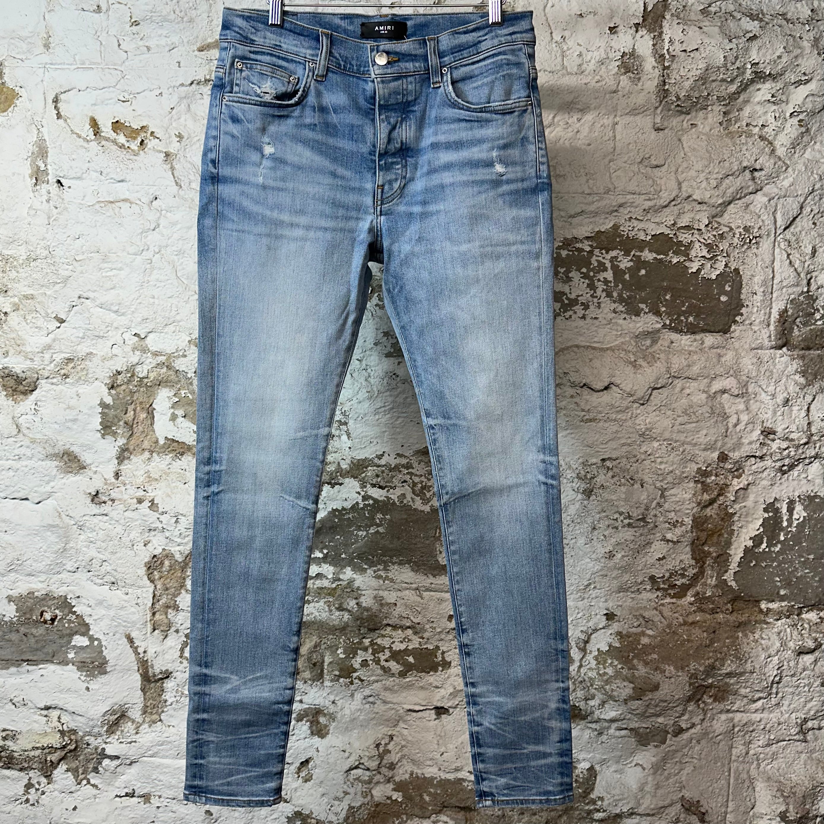 Amiri Plain Blue Denim Jeans Sz 32