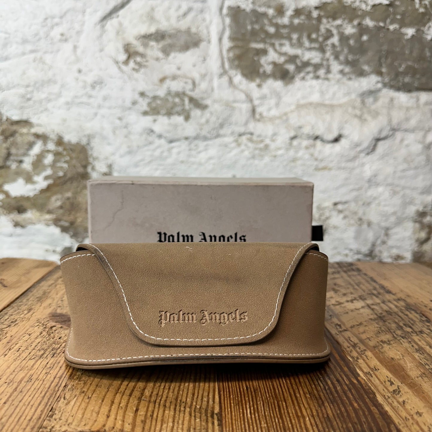 Palm Angels Black Spellout Sunglasses W/ Box